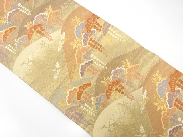 山並に松藤模様織り出し袋帯